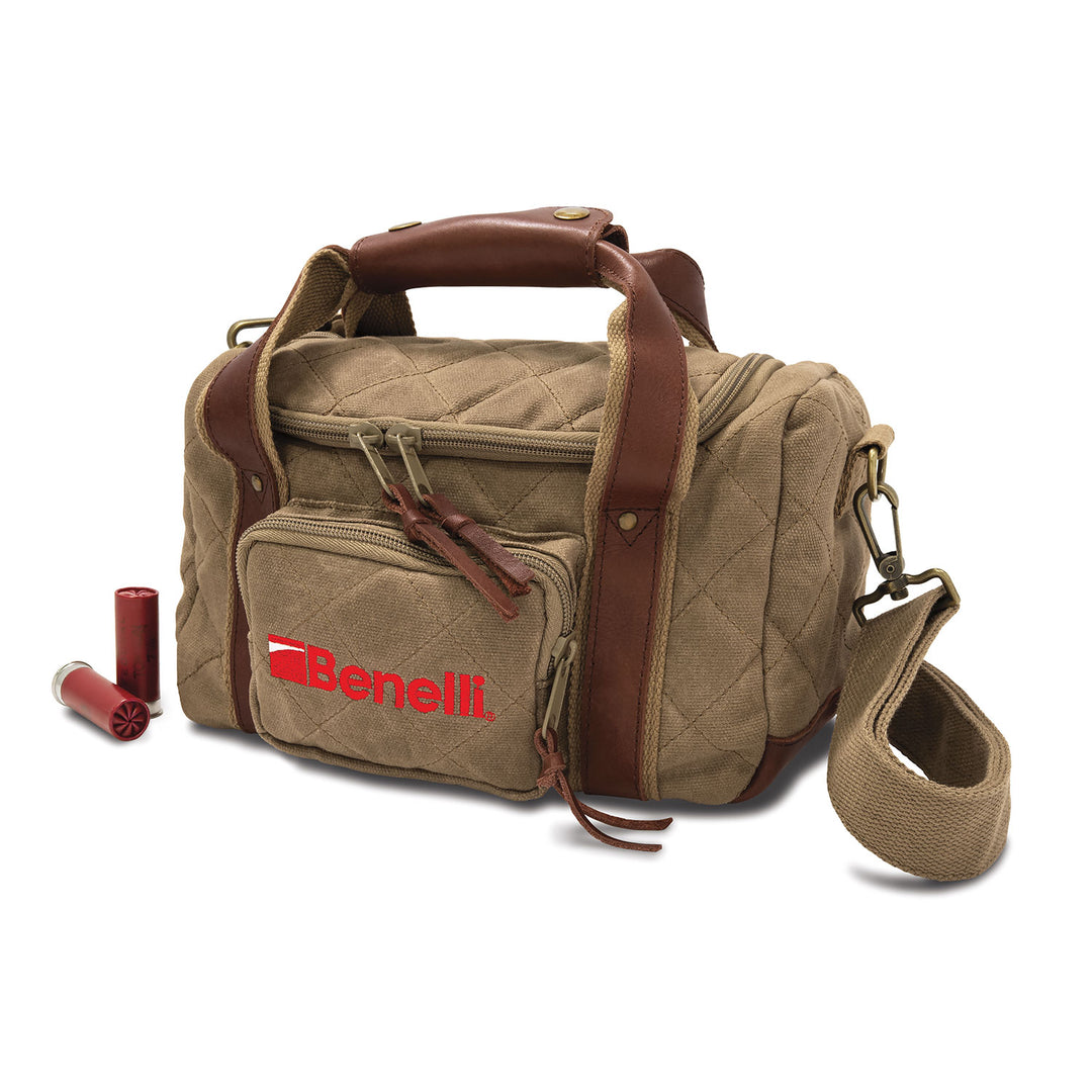 Benelli Lodge Range Bag, Olive Waxed Cotton