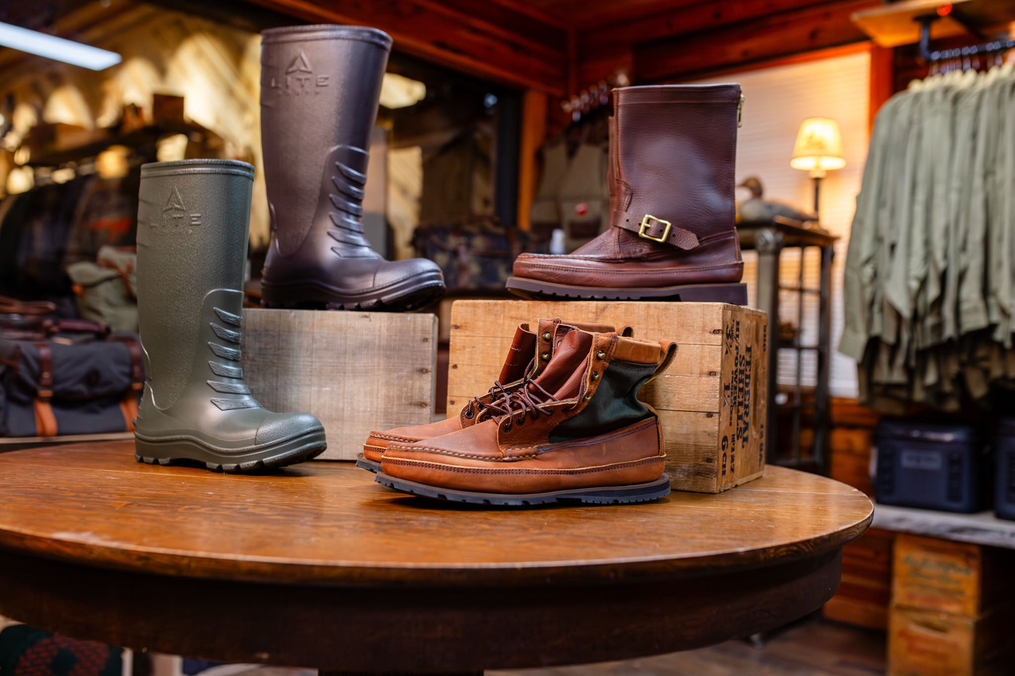Boots and footwear at Broomsedge Pro Shop