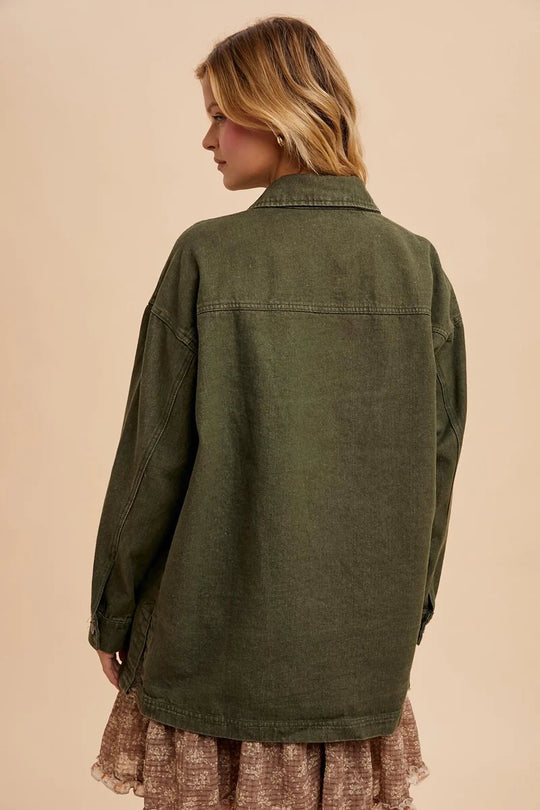 In-Loom Garment washed Utility Jacket