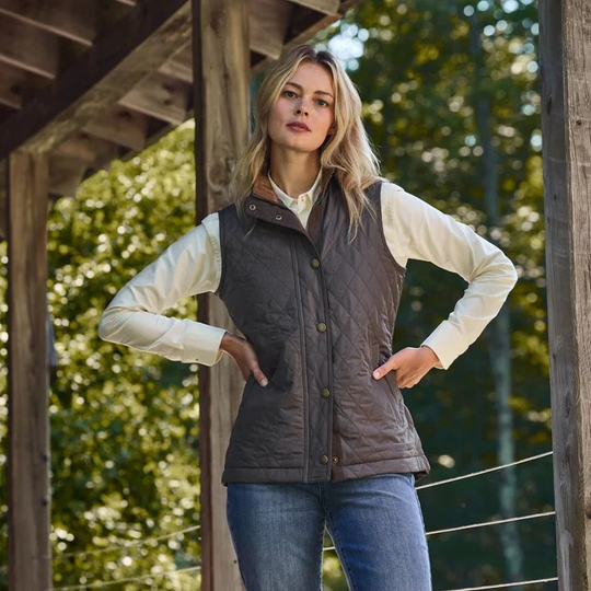 Women's Loxley Quilted Vest by Tom Beckbe