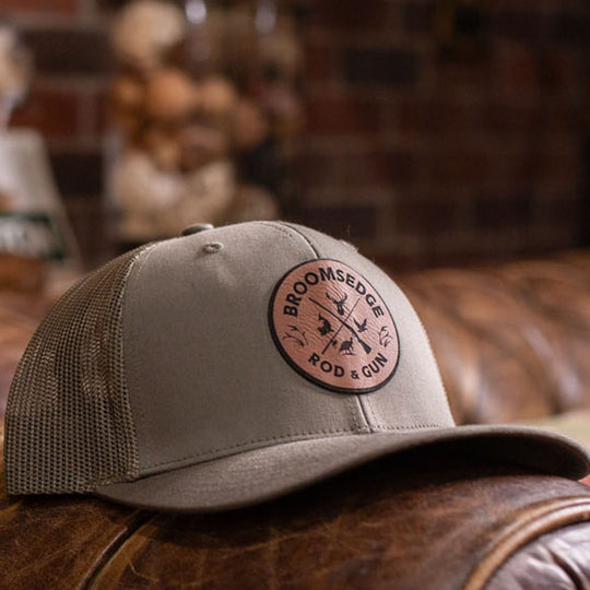 BRG Circle Logo Leather Patch Trucker