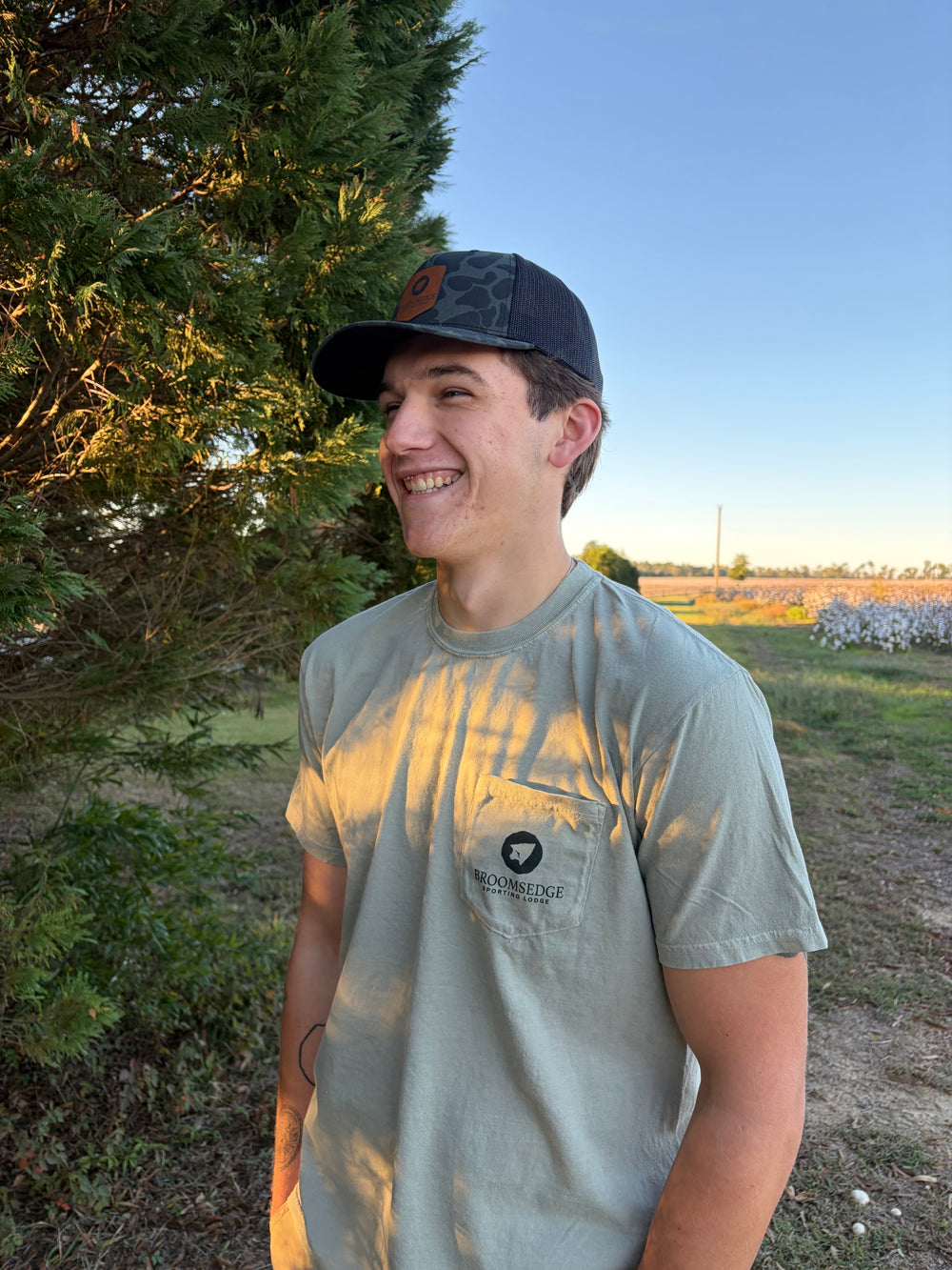 Broomsedge In the Stand Pocket Tee