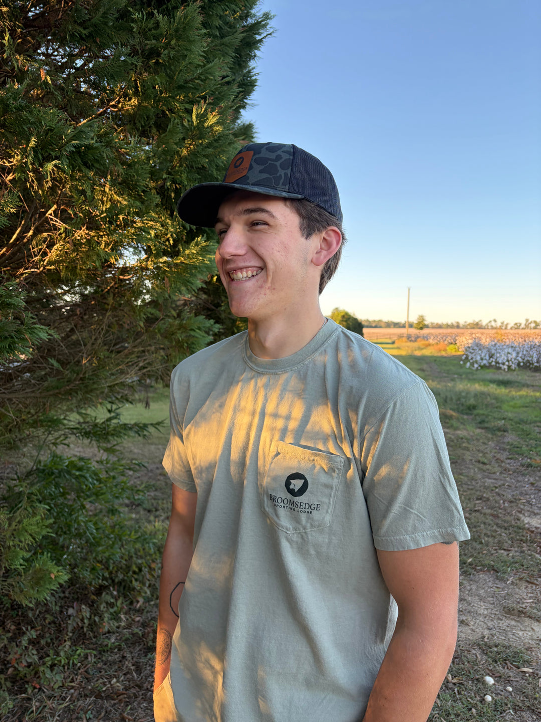 Broomsedge In the Stand Pocket Tee
