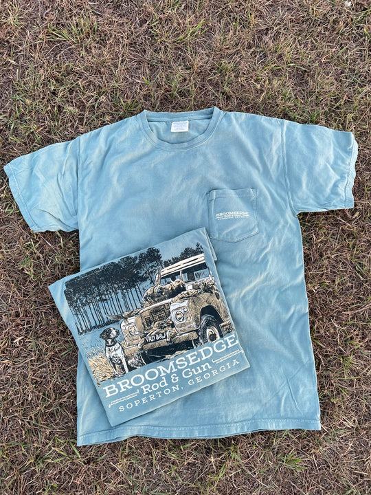 Landrover with Pheasants Tee