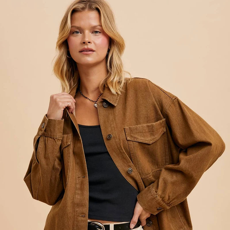 In-Loom Garment washed Utility Jacket