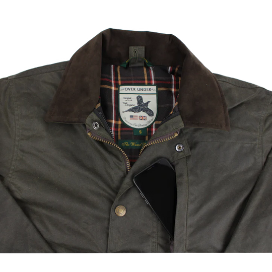 Waxed Briar Field Jacket in Olive by Over Under