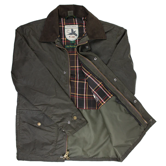 Waxed Briar Field Jacket in Olive by Over Under