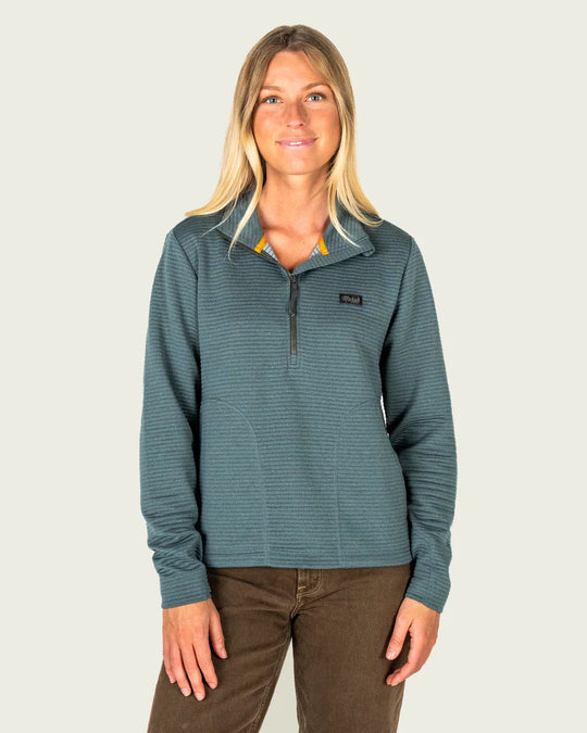 Women's Sullivan Tech 1/4 Zip Fleece in Mallard Green