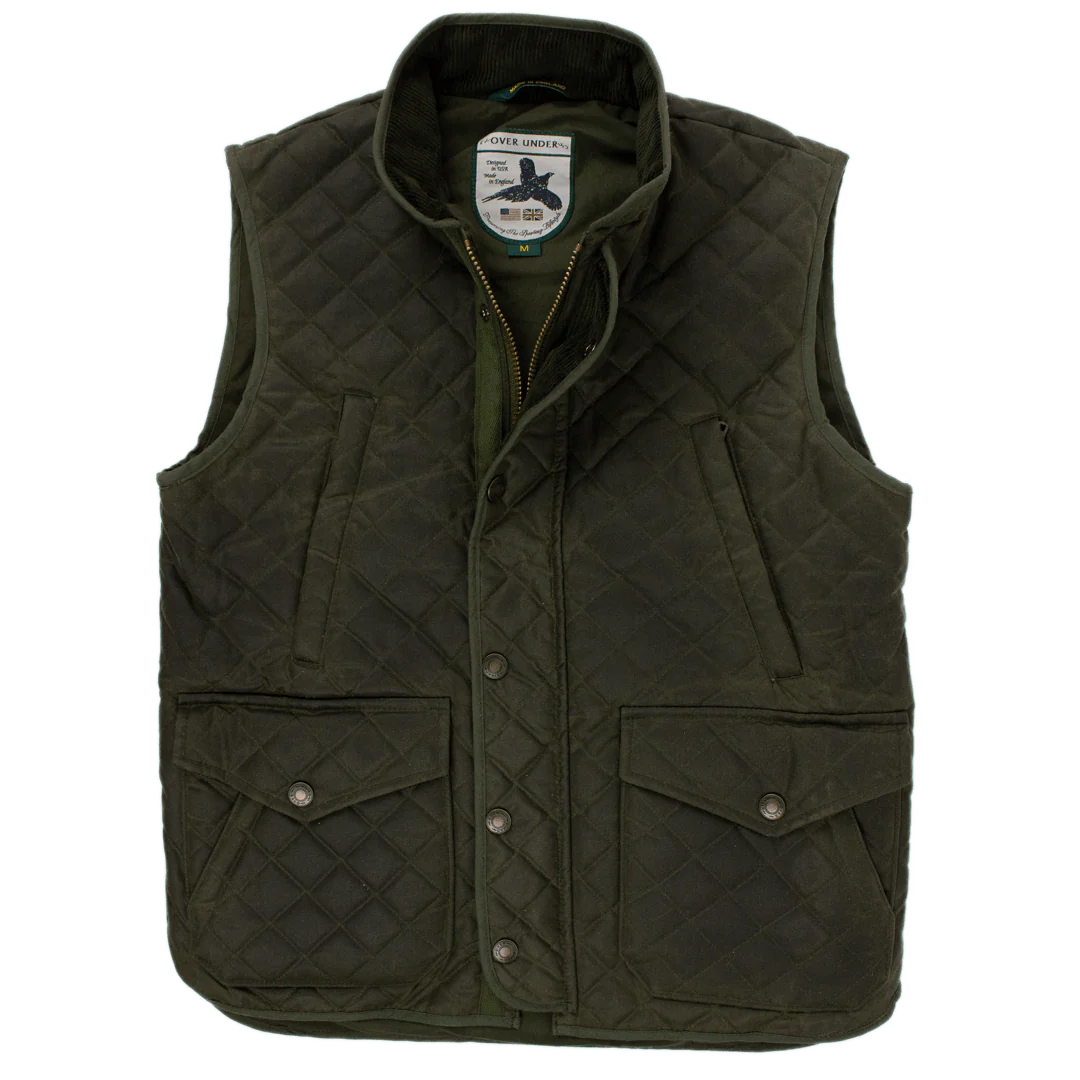The Whitby Vest in Olive by Over Under