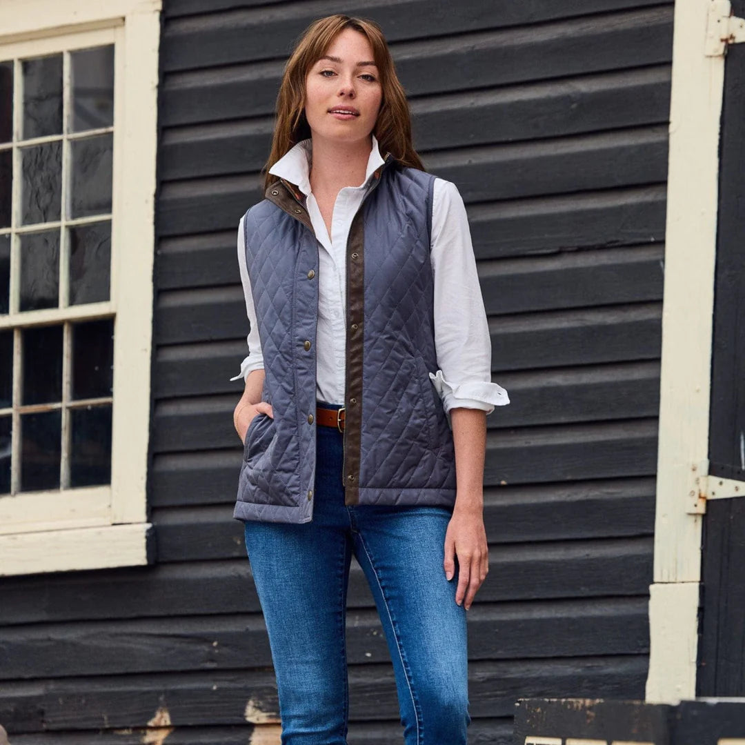 Women's Loxley Quilted Vest by Tom Beckbe